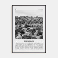 Simi Valley Travel B&W Poster