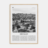 Simi Valley Travel B&W Poster