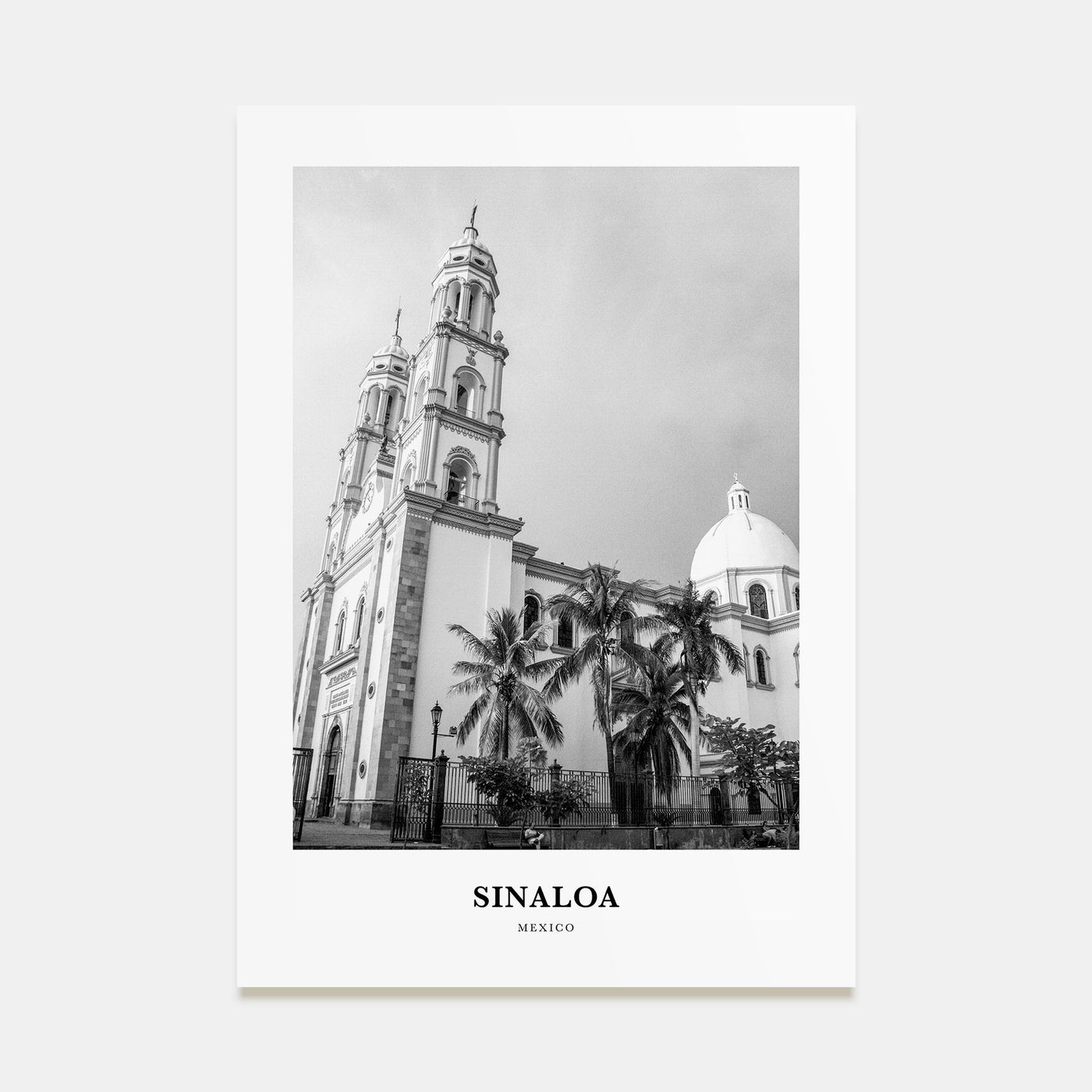 Sinaloa Portrait B&W Poster