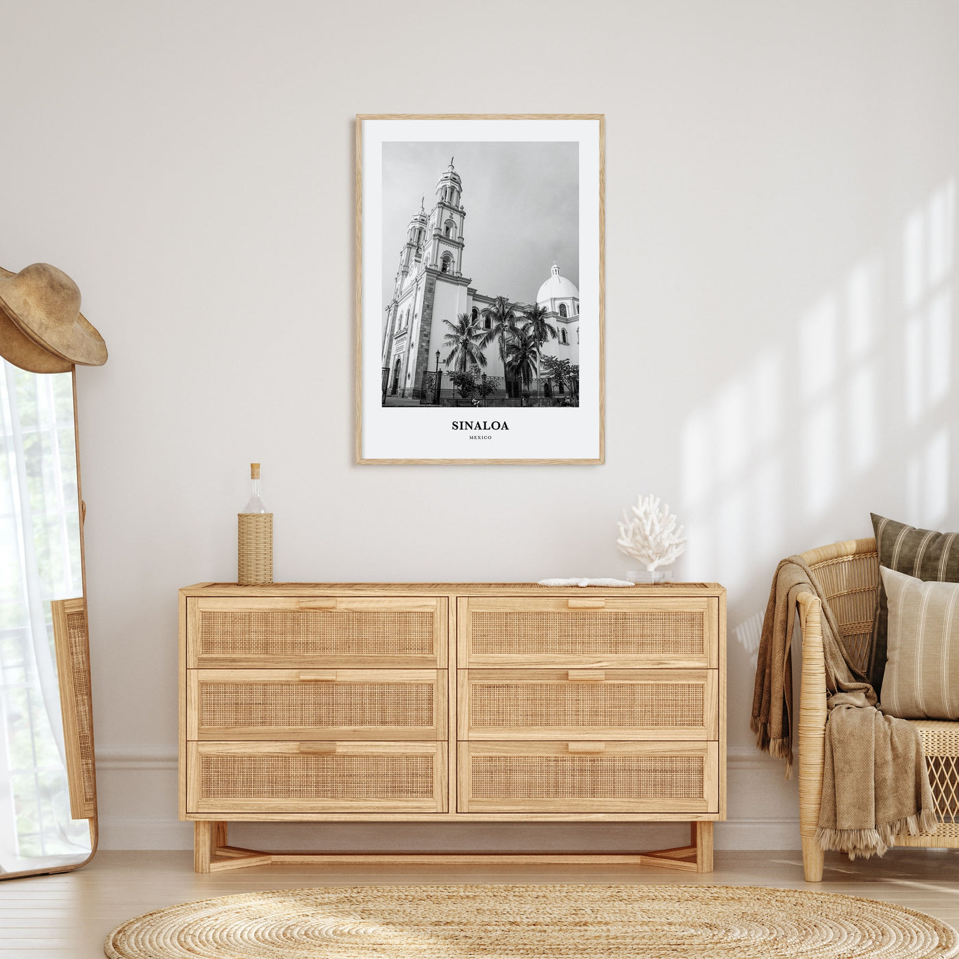 Sinaloa Portrait B&W Poster