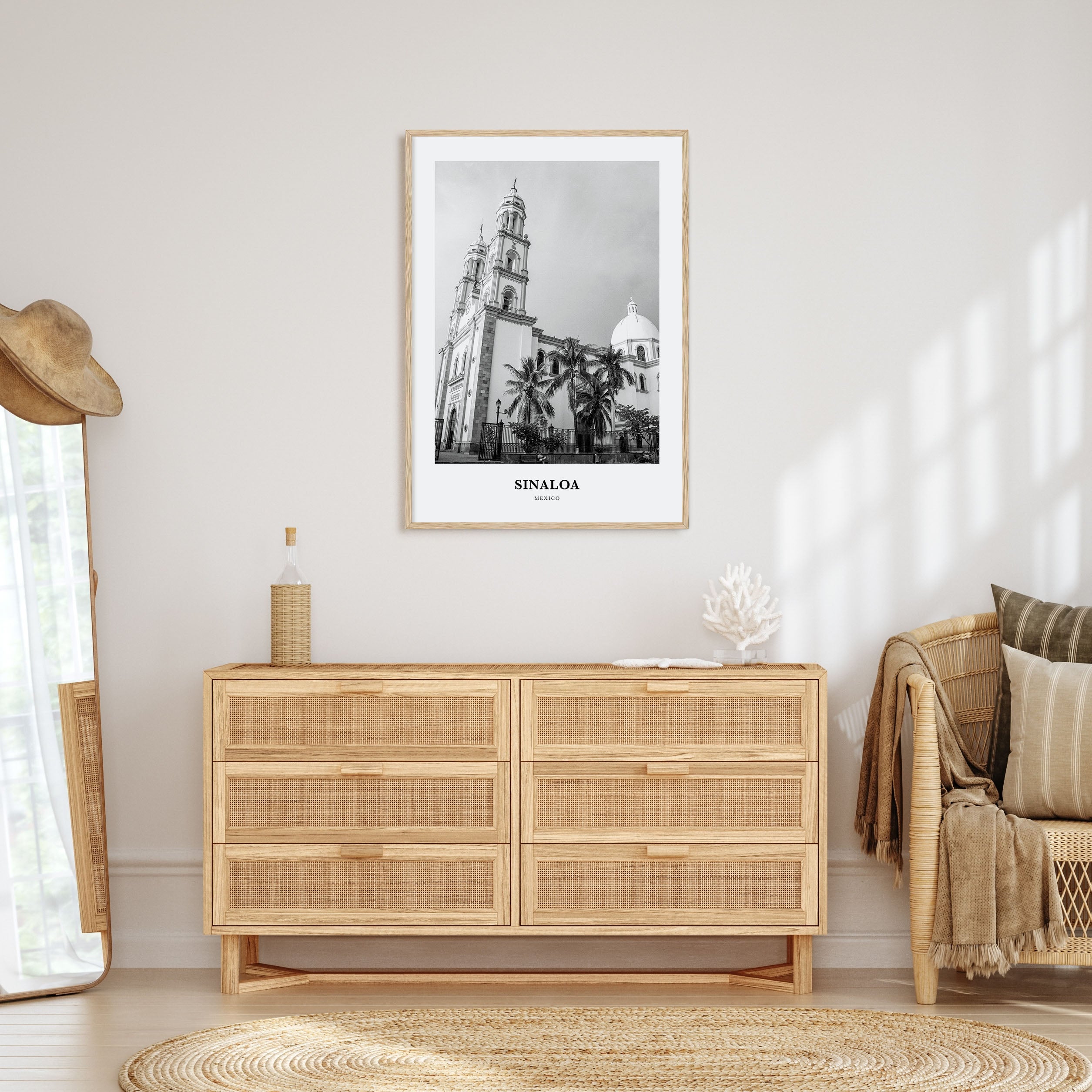 Sinaloa Portrait B&W Poster