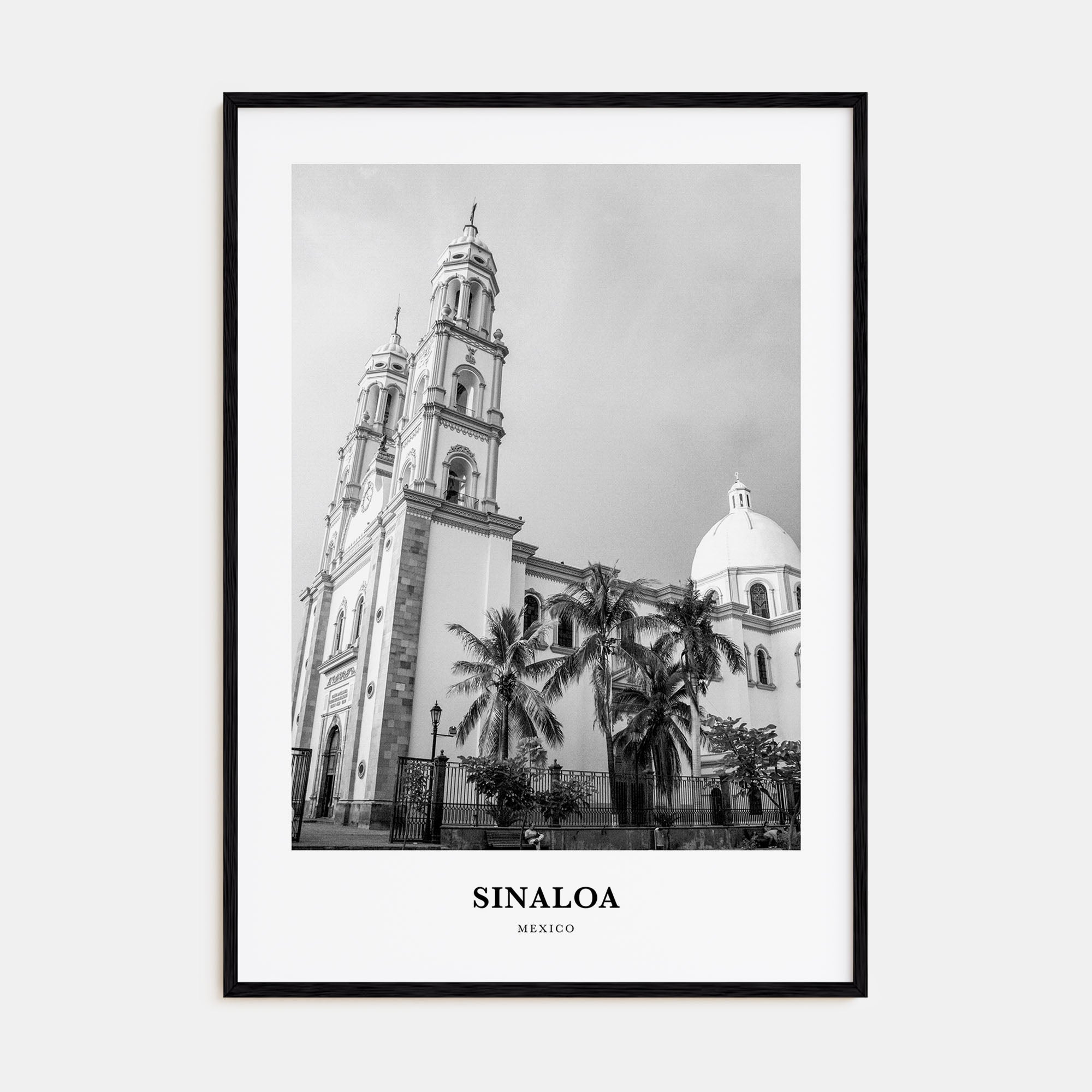 Sinaloa Portrait B&W Poster