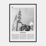 Sinaloa Travel B&W Poster