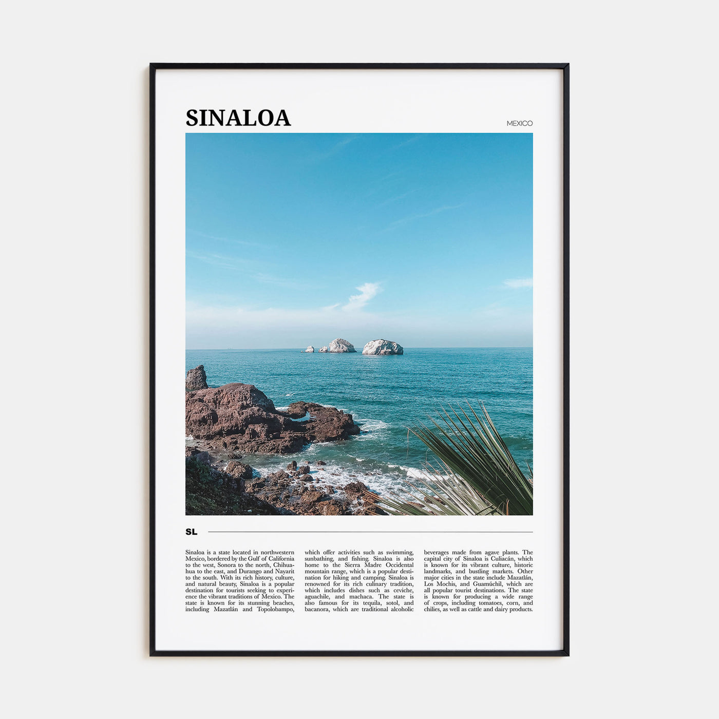 Sinaloa Travel Color Poster