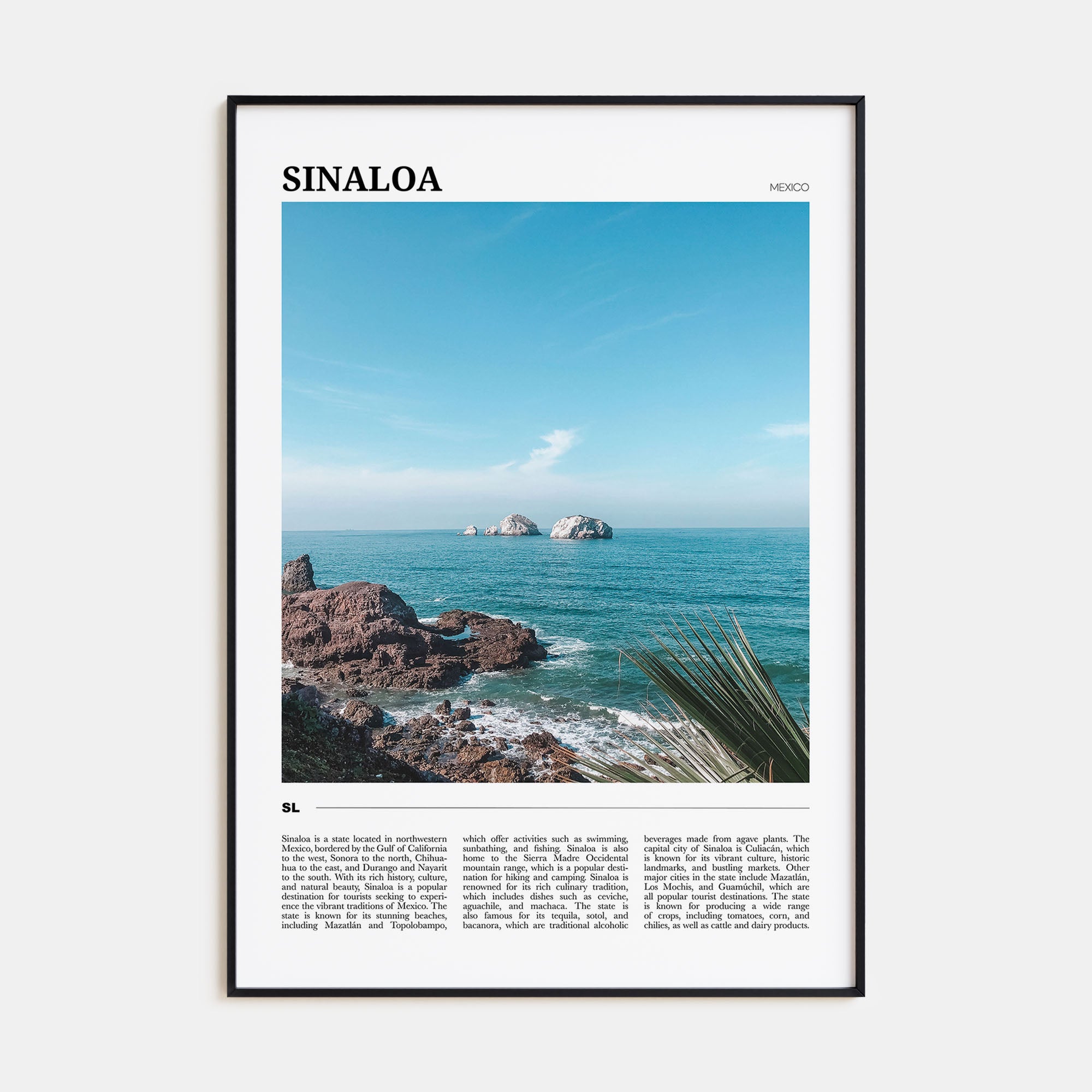 Sinaloa Travel Color Poster