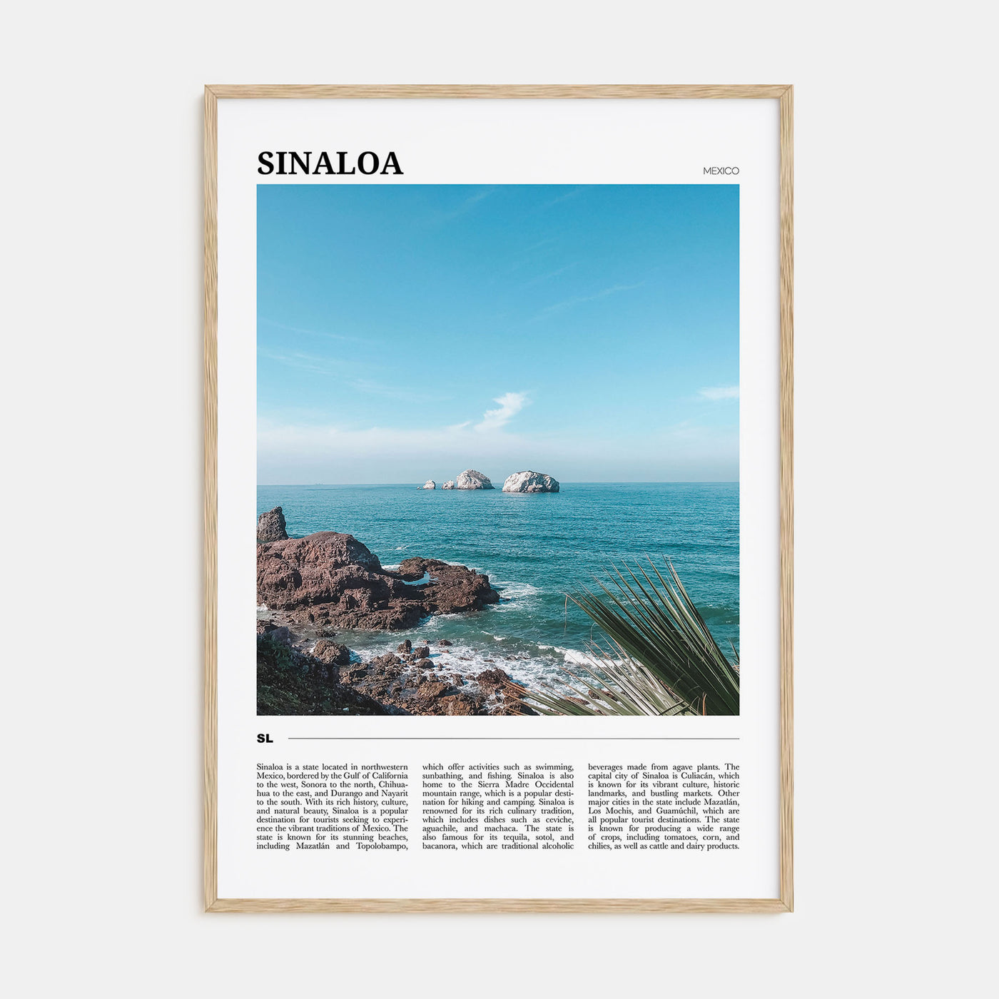 Sinaloa Travel Color Poster