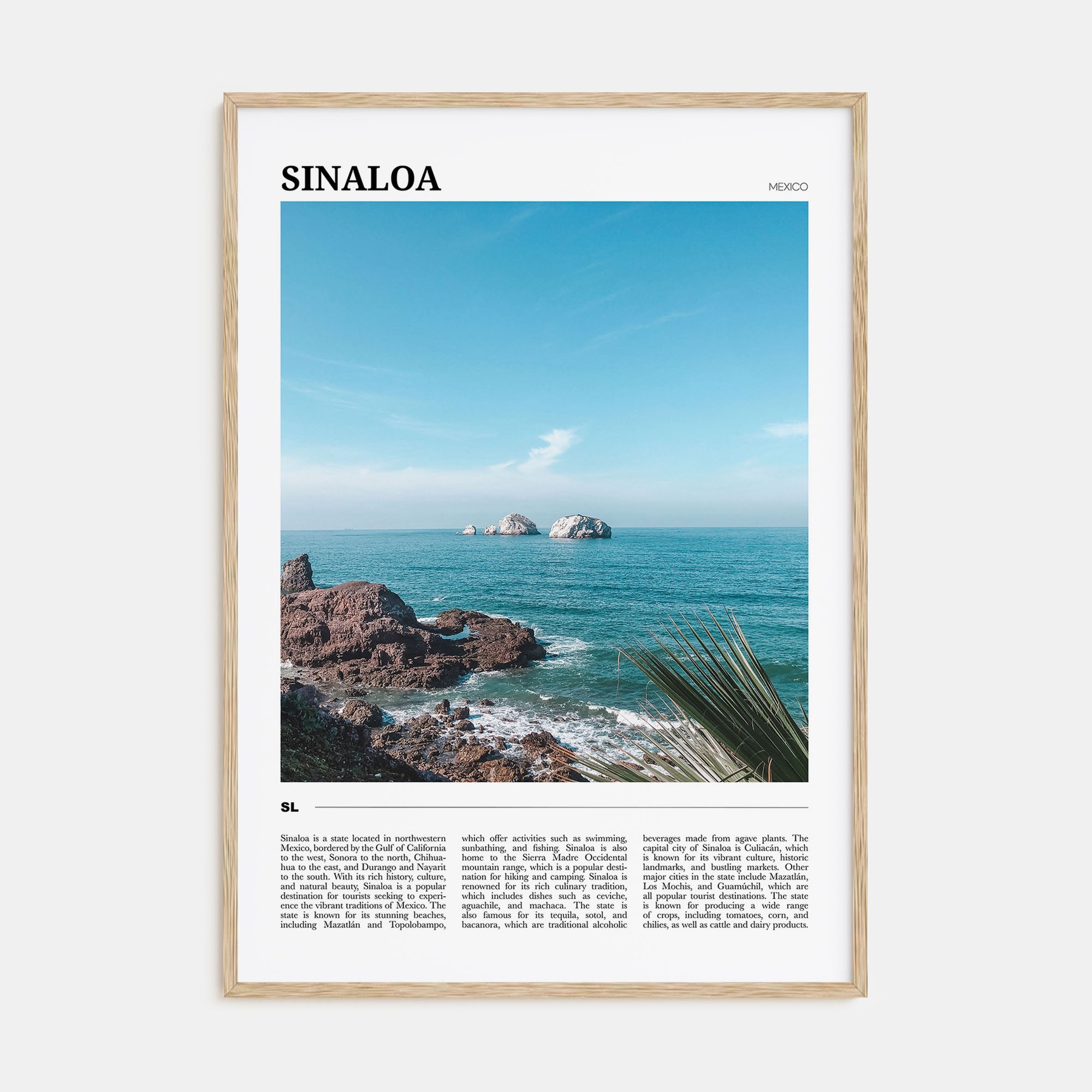 Sinaloa Travel Color Poster