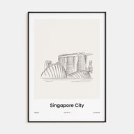 Singapore Drawn Poster
