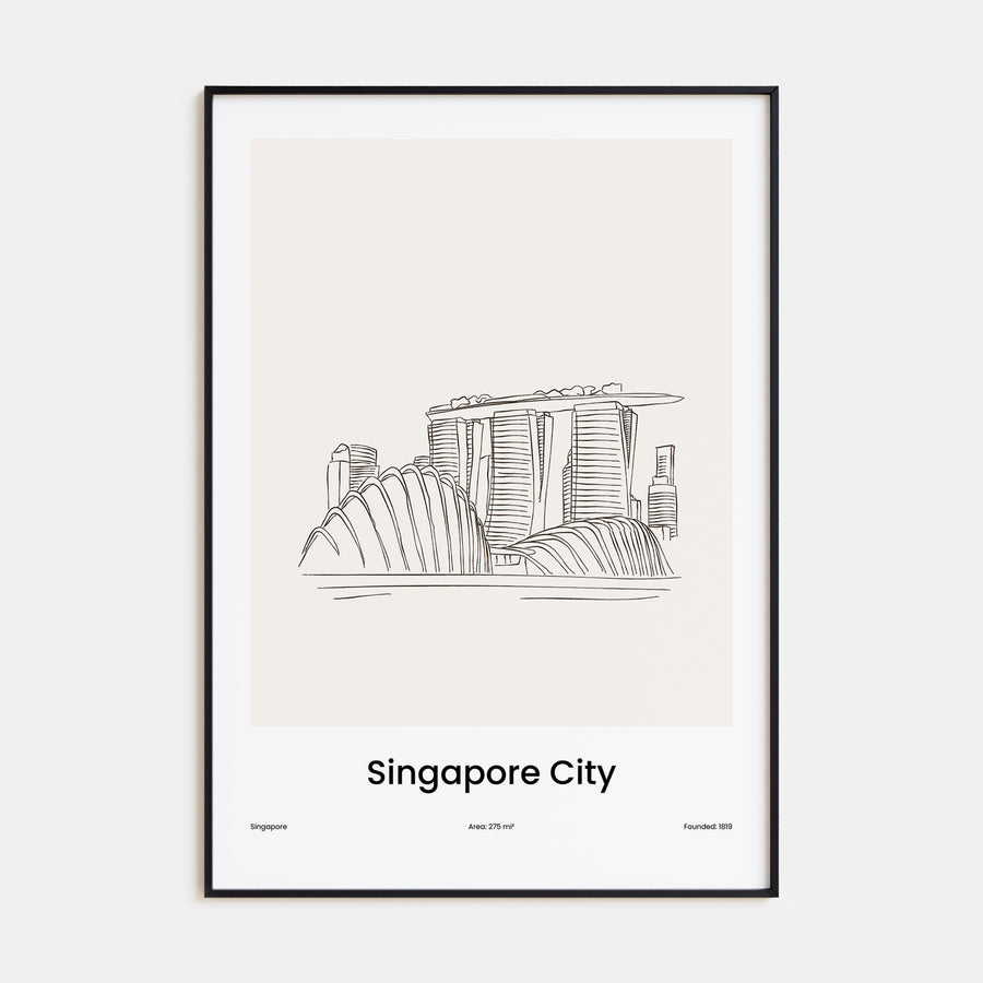 Singapore Drawn Poster