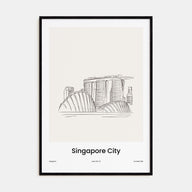 Singapore Drawn Poster