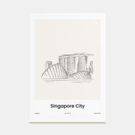 Singapore Drawn Poster