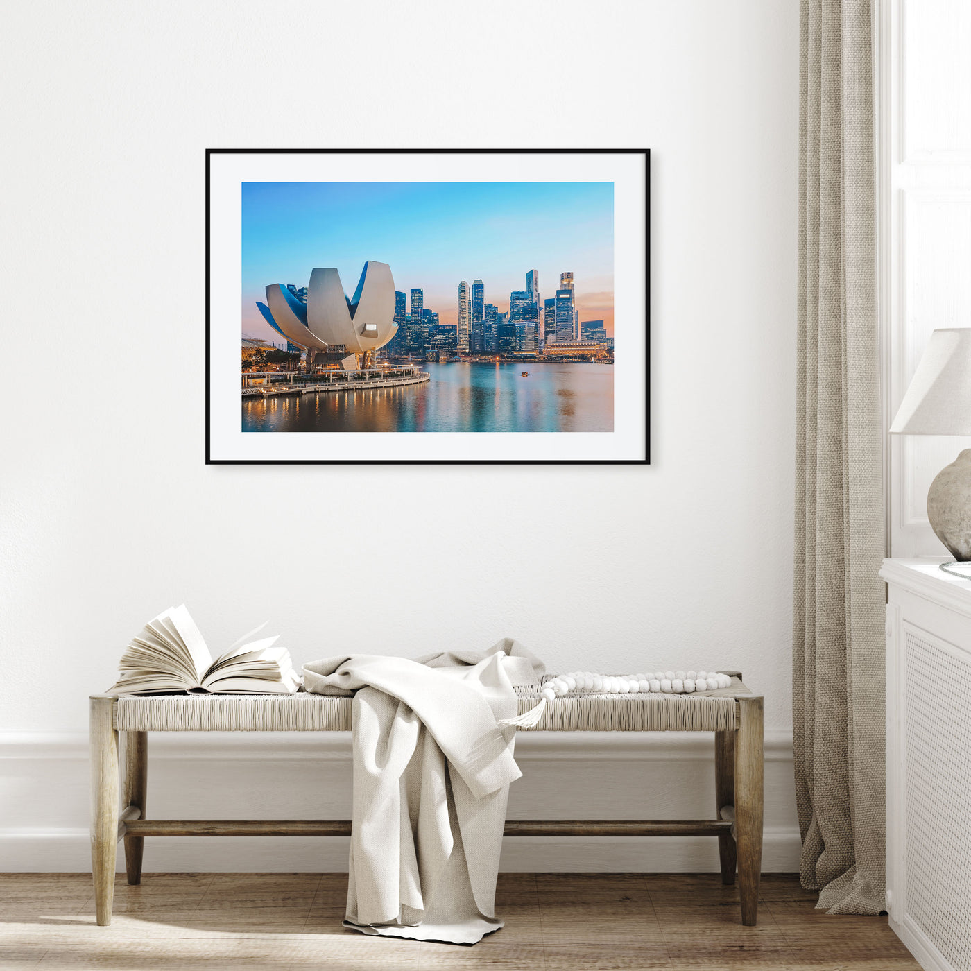 Singapore Landscape Color Poster