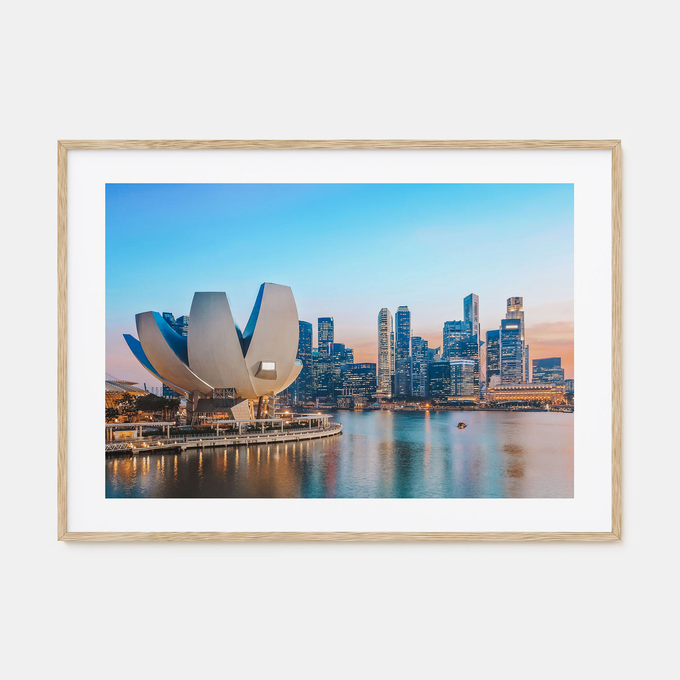 Singapore Landscape Color Poster