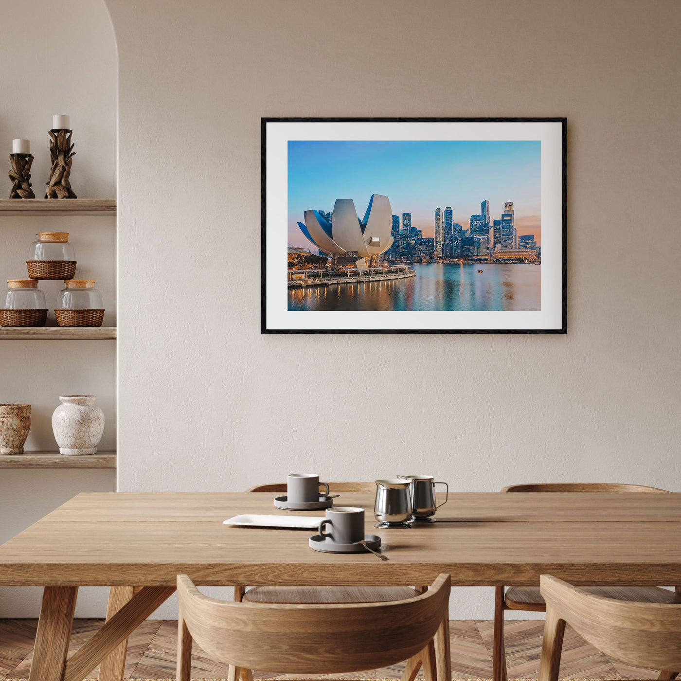 Singapore Landscape Color Poster