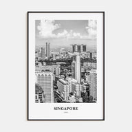 Singapore Portrait B&W No 1 Poster