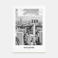 Singapore Portrait B&W No 1 Poster