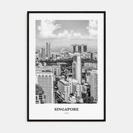Singapore Portrait B&W No 1 Poster
