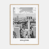 Singapore Portrait B&W No 1 Poster