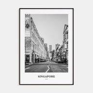 Singapore Portrait B&W No 2 Poster