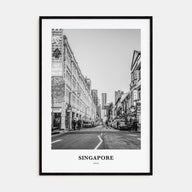 Singapore Portrait B&W No 2 Poster