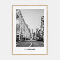 Singapore Portrait B&W No 2 Poster
