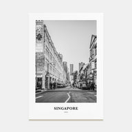 Singapore Portrait B&W No 2 Poster