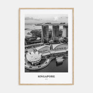 Singapore Portrait B&W No 3 Poster
