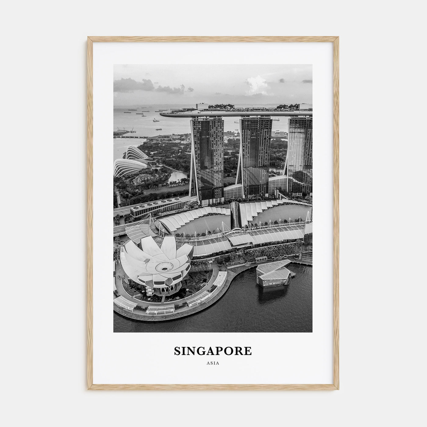 Singapore Portrait B&W No 3 Poster