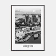 Singapore Portrait B&W No 3 Poster