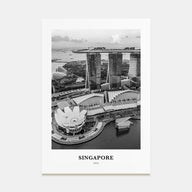 Singapore Portrait B&W No 3 Poster