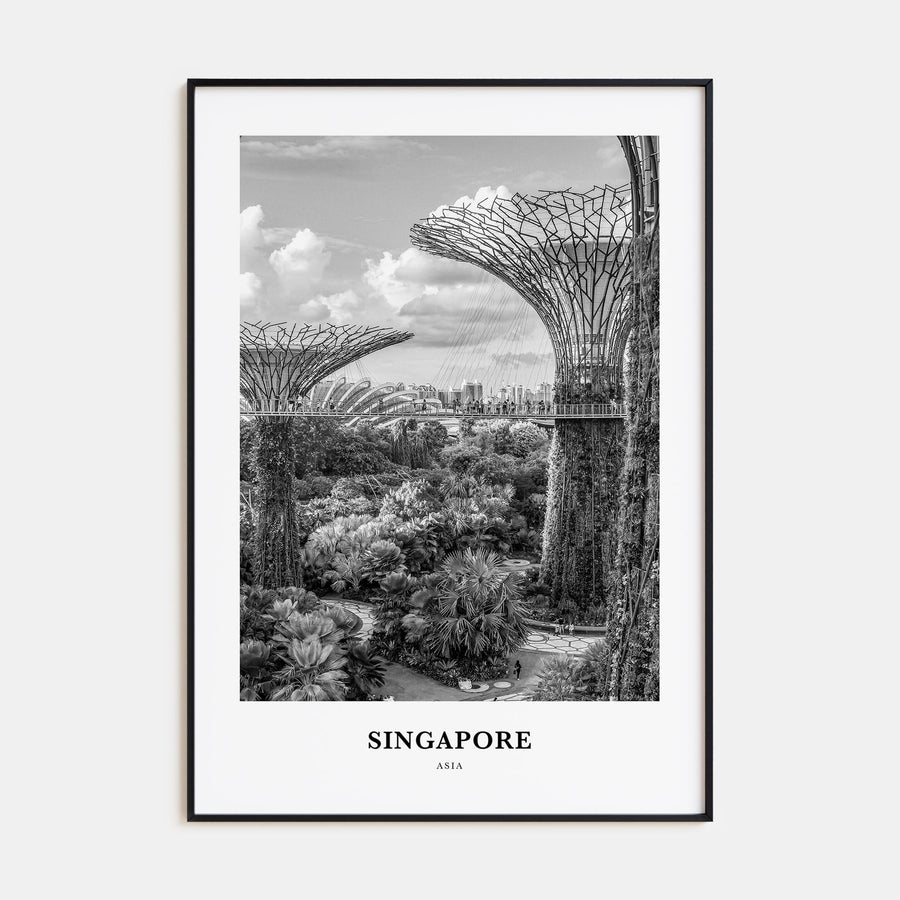 Singapore Portrait B&W No 4 Poster
