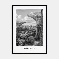 Singapore Portrait B&W No 4 Poster