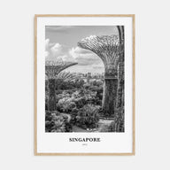 Singapore Portrait B&W No 4 Poster