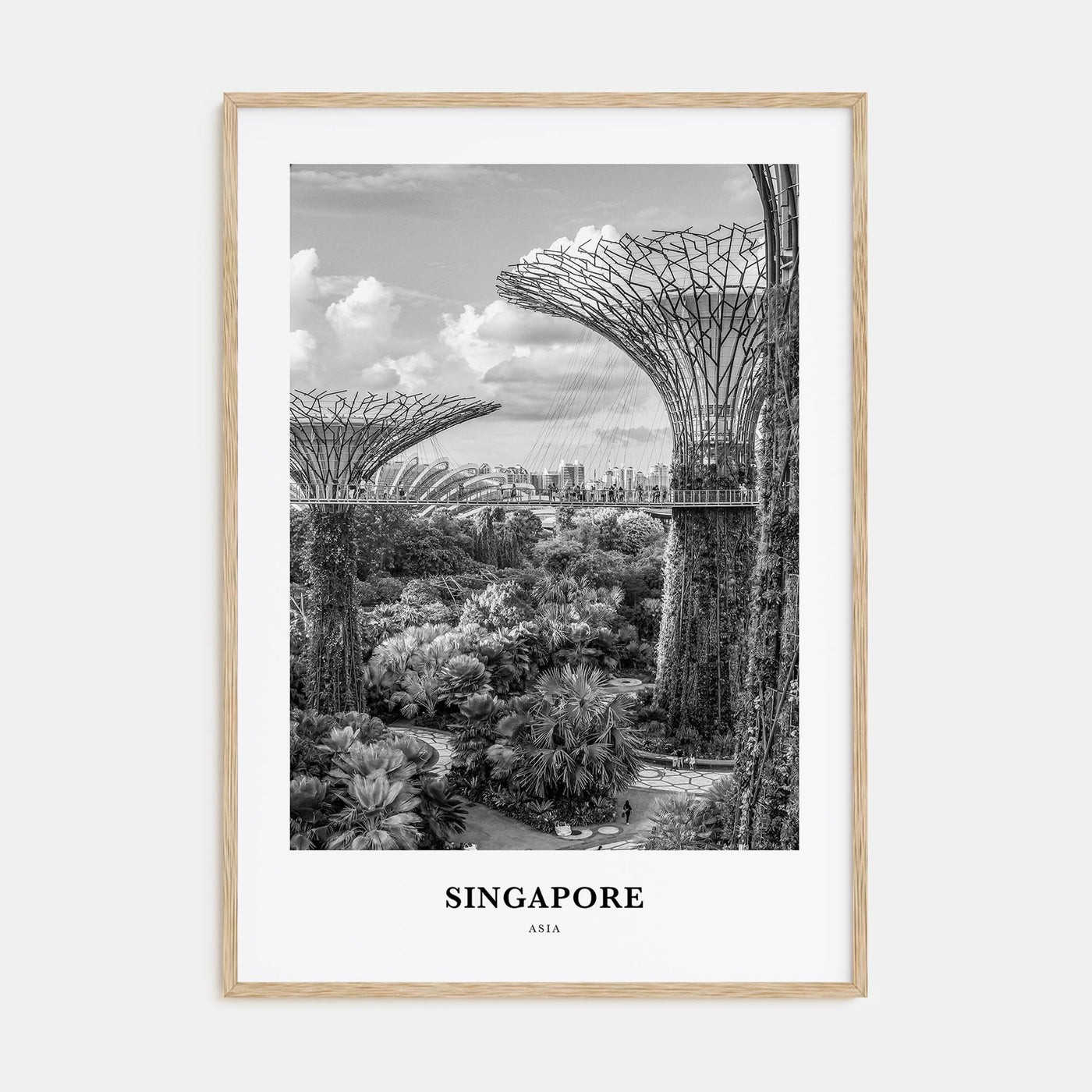 Singapore Portrait B&W No 4 Poster