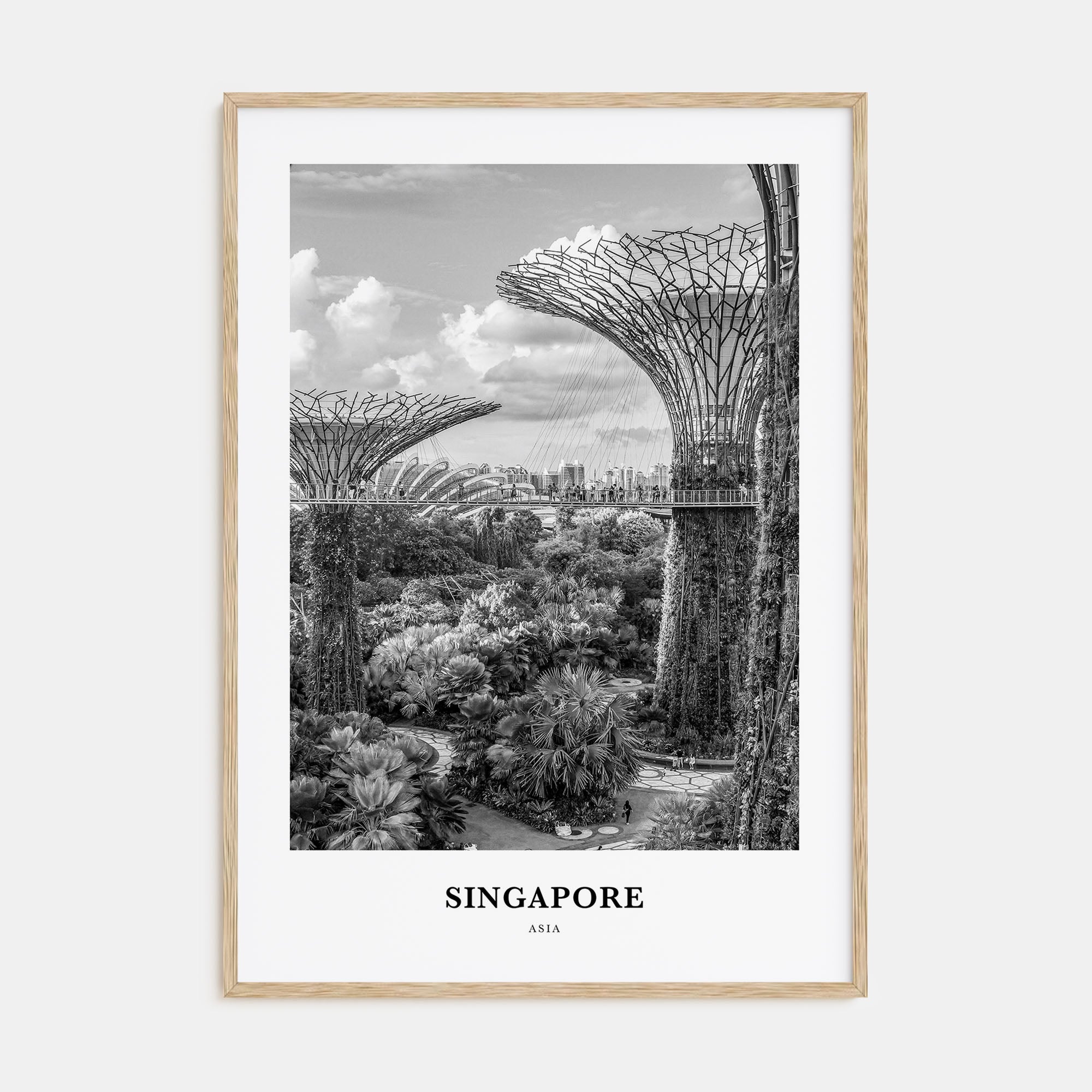 Singapore Portrait B&W No 4 Poster