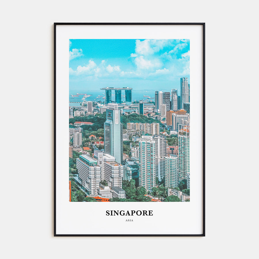 Singapore Portrait Color Poster