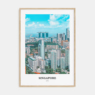 Singapore Portrait Color Poster