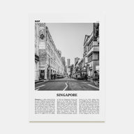 Singapore Travel B&W No 2 Poster