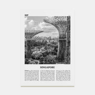 Singapore Travel B&W No 4 Poster