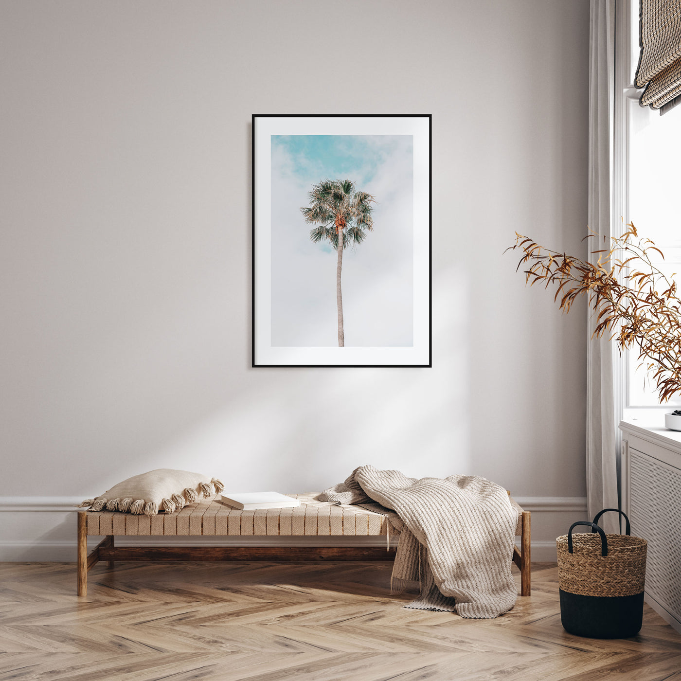 Single Palm Tree Photo Color Poster