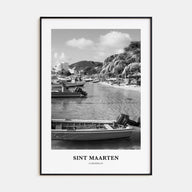 Sint Maarten Portrait B&W No 1 Poster