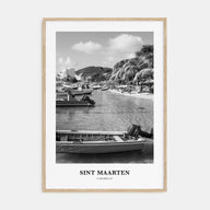 Sint Maarten Portrait B&W No 1 Poster