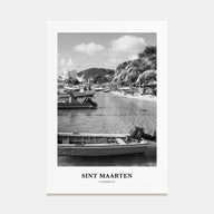 Sint Maarten Portrait B&W No 1 Poster