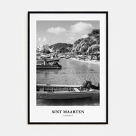 Sint Maarten Portrait B&W No 1 Poster