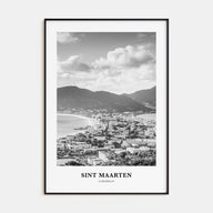 Sint Maarten Portrait B&W No 2 Poster