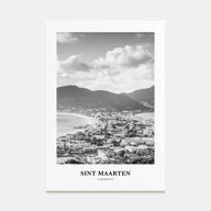 Sint Maarten Portrait B&W No 2 Poster