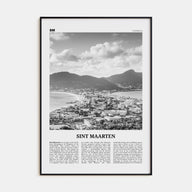Sint Maarten Travel B&W No 1 Poster