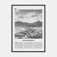 Sint Maarten Travel B&W No 1 Poster