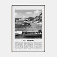 Sint Maarten Travel B&W No 2 Poster
