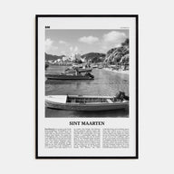 Sint Maarten Travel B&W No 2 Poster